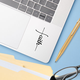 Elegant Faith Cross Sticker