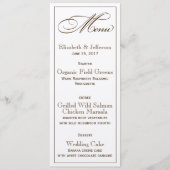 Elegant Faith Hope and Love Wedding Menu Kaart (Voorkant)