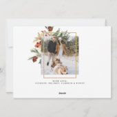 Elegant Faith Hope Love Two Afbeelding Kerstmis Feestdagenkaart (Achterkant)