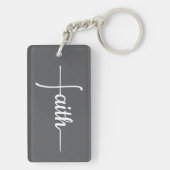 Elegant Faith Kruis Auto en Thuis Sleutelhanger (achterkant)
