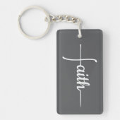 Elegant Faith Kruis Auto en Thuis Sleutelhanger (Voorkant)