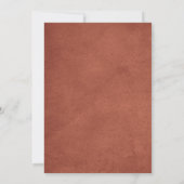 Elegant Fall Botanical Wedding Invitation Kaart (Achterkant)