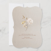 Elegant Fall Bridal Shower Gown Invitation Kaart (Achterkant)