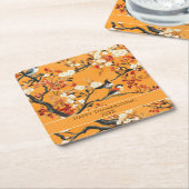Elegant Fall Chinoiserie Paper Plate Kartonnen Onderzetters (Schuin)