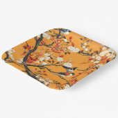 Elegant Fall Chinoiserie Paper Plate Papieren Bordje (Gebogen)