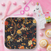 Elegant Fall Chinoiserie Paper Plate Papieren Bordje (Feest)