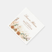 Elegant Fall Floral Bridal Shower Servet (Hoek)