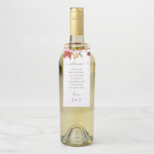 Elegant Fall Leaves Autumn Wedding  Flessenhanger (Op fles)