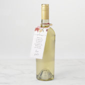 Elegant Fall Leaves Autumn Wedding Flessenhanger (Schuin)