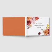 Elegant Fall Leaves Autumn Wedding Gastenboek (Volledig)