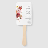 Elegant Fall Leaves Autumn Wedding  Handwaaier (Voorkant)