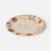 Elegant Fall Leaves Baby shower Papieren Bordje (Gekanteld)