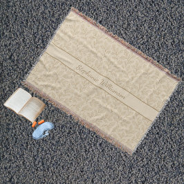 Elegant Fall Leaves | Custom Minimalist Farmhouse Deken