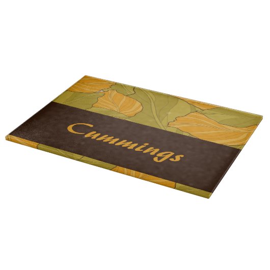 Elegant Fall Leaves Cutting Board Snijplank (Hoek)