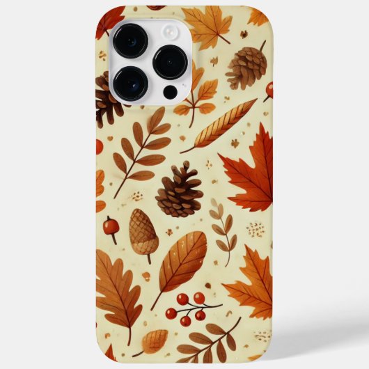 Elegant Fall Pattern Case-Mate iPhone Case (Achterkant)