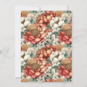 Elegant Fall Peony and Mum 100th Birthday Kaart (Achterkant)