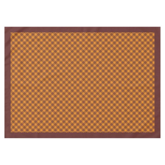 Elegant Fall Plaid Tablecloth Rustic Checkered Art Tafelkleed (Voorkant (Horizontaal))