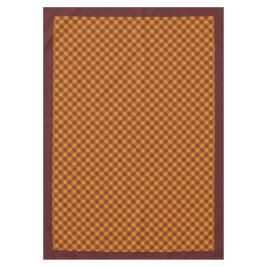 Elegant Fall Plaid Tablecloth Rustic Checkered Art Tafelkleed (Voorkant)