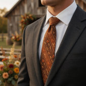 Elegant Fall Stripe Pattern Stropdas