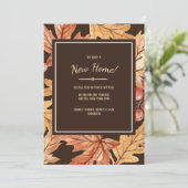 Elegant Fall verlaat nieuwe thuisaankondiging Aankondiging (Staand voorkant)