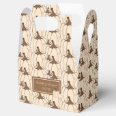 Elegant Fall Wedding Creamy Pumpkins Favor Box Bedankdoosjes (Geopend)