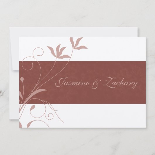 Elegant Fall Wedding Invitations Kaart (Voorkant)