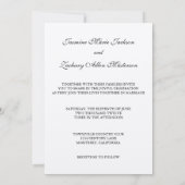 Elegant Fall Wedding Invitations Kaart (Achterkant)
