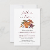 Elegant Fall Wedding Kaart (Voorkant)
