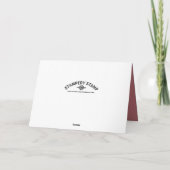 Elegant Falling Stars, Baby shower Dank je wel Bedankkaart (Achterkant)