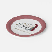 Elegant Falling Stars, Baby shower Papieren Bordje (Gekanteld)