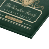 Elegant Familie Huis Monogram Erfgoed Groen Snijplank (Hoek)