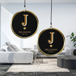 Elegant Familie Monogram Goud Windgong