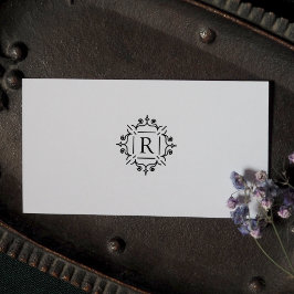 Elegant familie monogram, rubberstempel