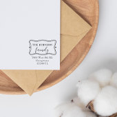 Elegant Familie Retouradres op maat Rubberstempel
