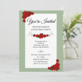 Elegant Family Christmas Party  Kaart (Staand voorkant)