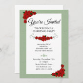 Elegant Family Christmas Party  Kaart (Voorkant / Achterkant)