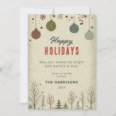 Elegant Family Christmas Photo Card Kaart (Achterkant)