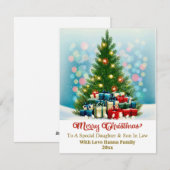 Elegant Family Holiday Present I Christmas Tree Feestdagenkaart (Voorkant / Achterkant)