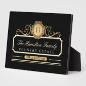 Elegant Family Home Gold Black Fotoplaat (Zijkant)