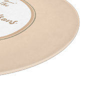 Elegant Family Name Waterverf Floral Snijplank (Hoek)