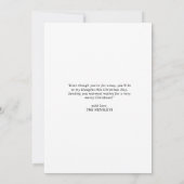 Elegant Family Photo and Name | PRETTIGE FEESTDAGE Aankondiging (Achterkant)