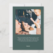 Elegant Family Photo and Name | PRETTIGE FEESTDAGE Feestdagenkaart (Achterkant)