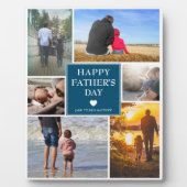 Elegant Family Photo Collage | VADERDAG Fotoplaat (Voorkant)