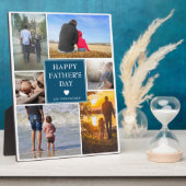 Elegant Family Photo Collage | VADERDAG Fotoplaat (Zijkant)