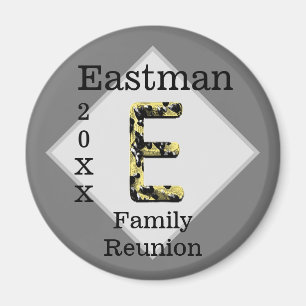 Elegant Family Reunion Keepomwille Letter E Monogr Magneet