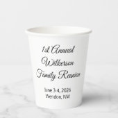 Elegant Family Reunion Papieren Bekers (Voorkant)