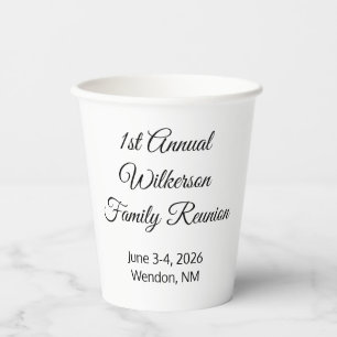Elegant Family Reunion Papieren Bekers