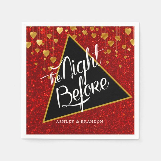 Elegant Fancy glitter de nacht voor Napkin Servet (Voorkant)