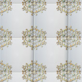 Elegant Fancy Gold  Baroque Filigree Border Tegeltje