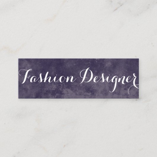 Elegant Fancy lettertype Mini Visitekaartje (Voorkant)